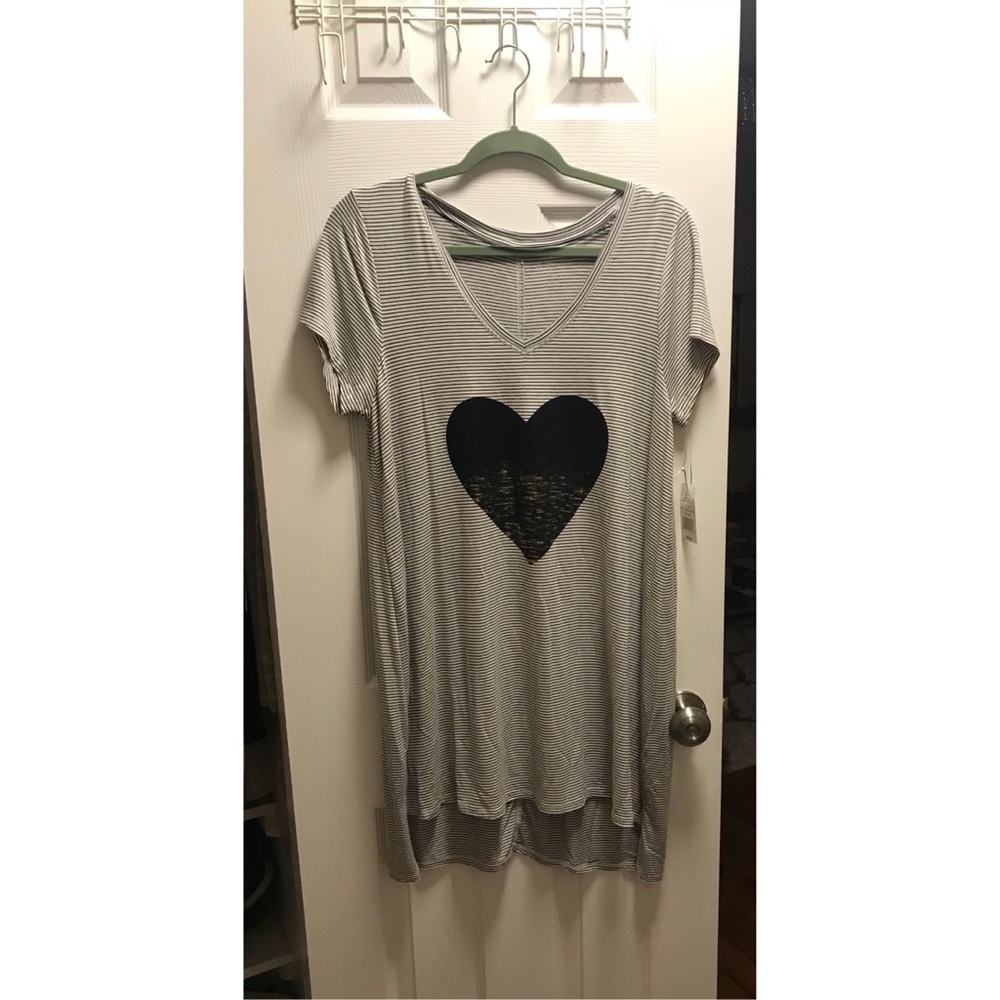 Striped maternity shirt